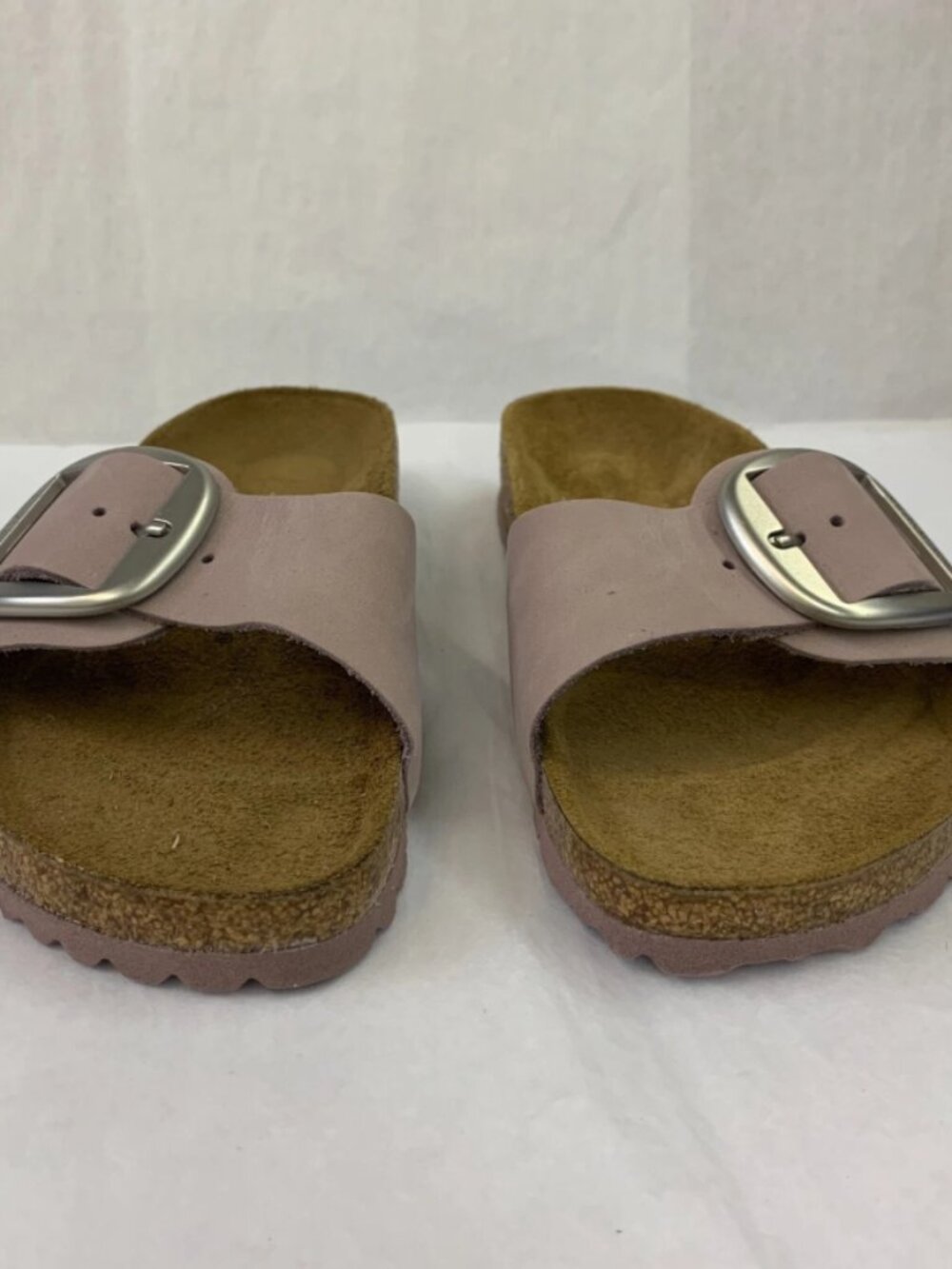 Birkenstock Madrid Big Buckle Yomo Lilac Nubuck Leather Regular Width Sandals